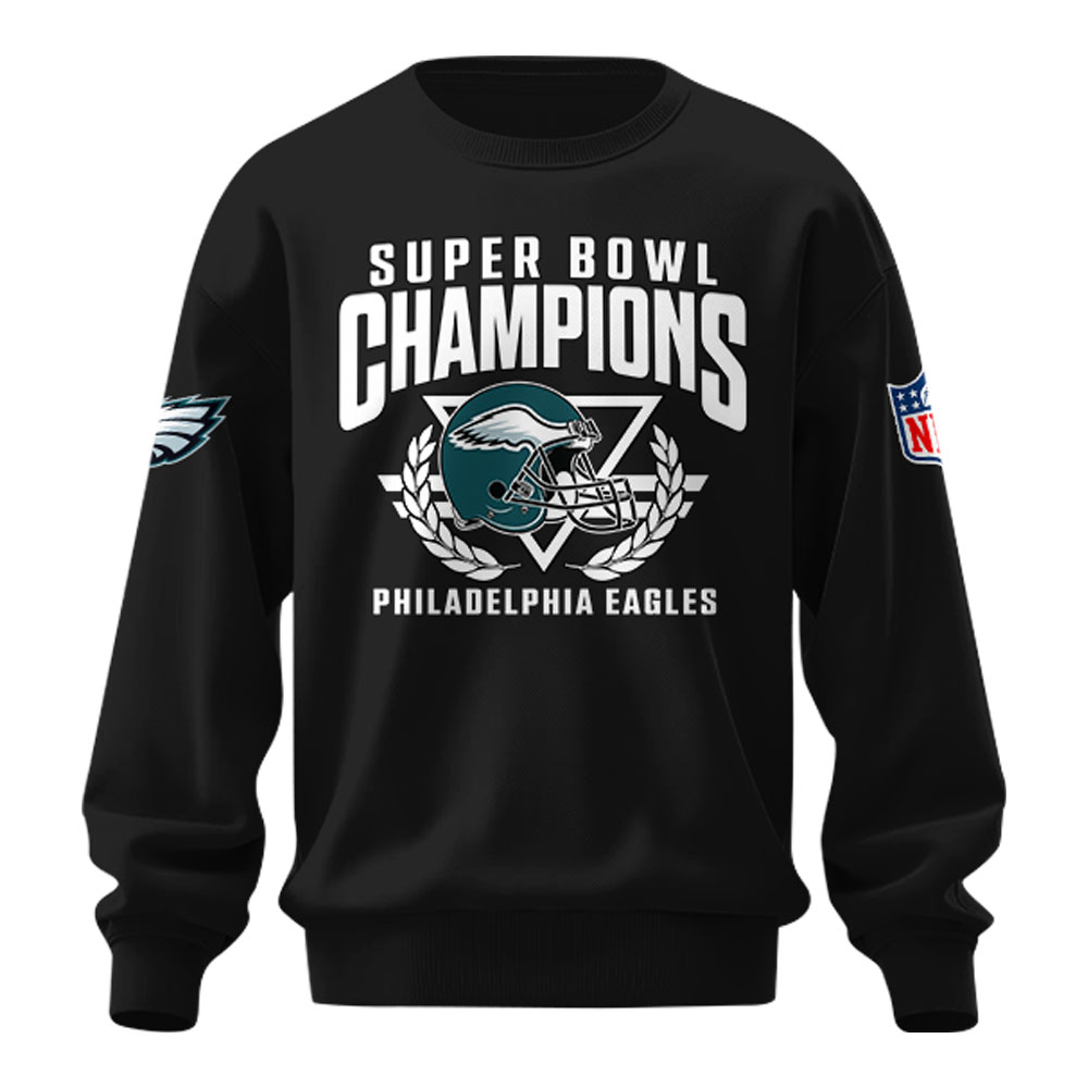 Philadelphia Eagles Super Bowl LIX Champions Unisex Sweatshirt V2 - Famjoys Philadelphia Eagles Super Bowl LIX Champions Unisex Sweatshirt V2 - Famjoys