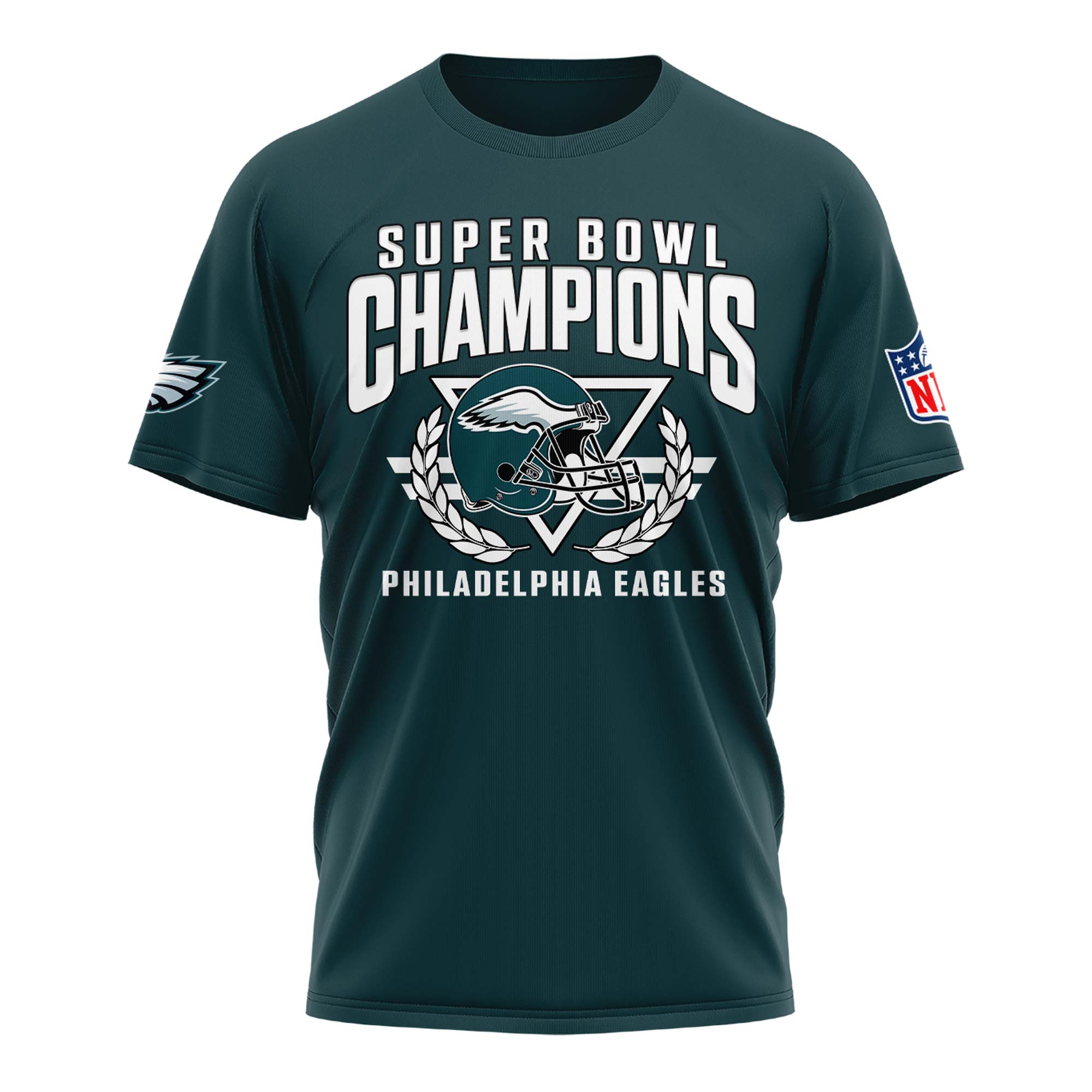 Philadelphia Eagles Super Bowl LIX Champions Unisex TShirt - Famjoys Philadelphia Eagles Super Bowl LIX Champions Unisex TShirt - Famjoys