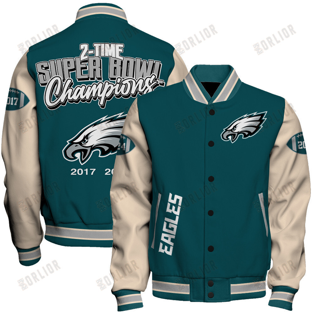 Philadelphia Eagles Super Bowl LIX Champions Where Champions Are Made Varsity Jacket - Famjoys Philadelphia Eagles Super Bowl LIX Champions Where Champions Are Made Varsity Jacket - Famjoys