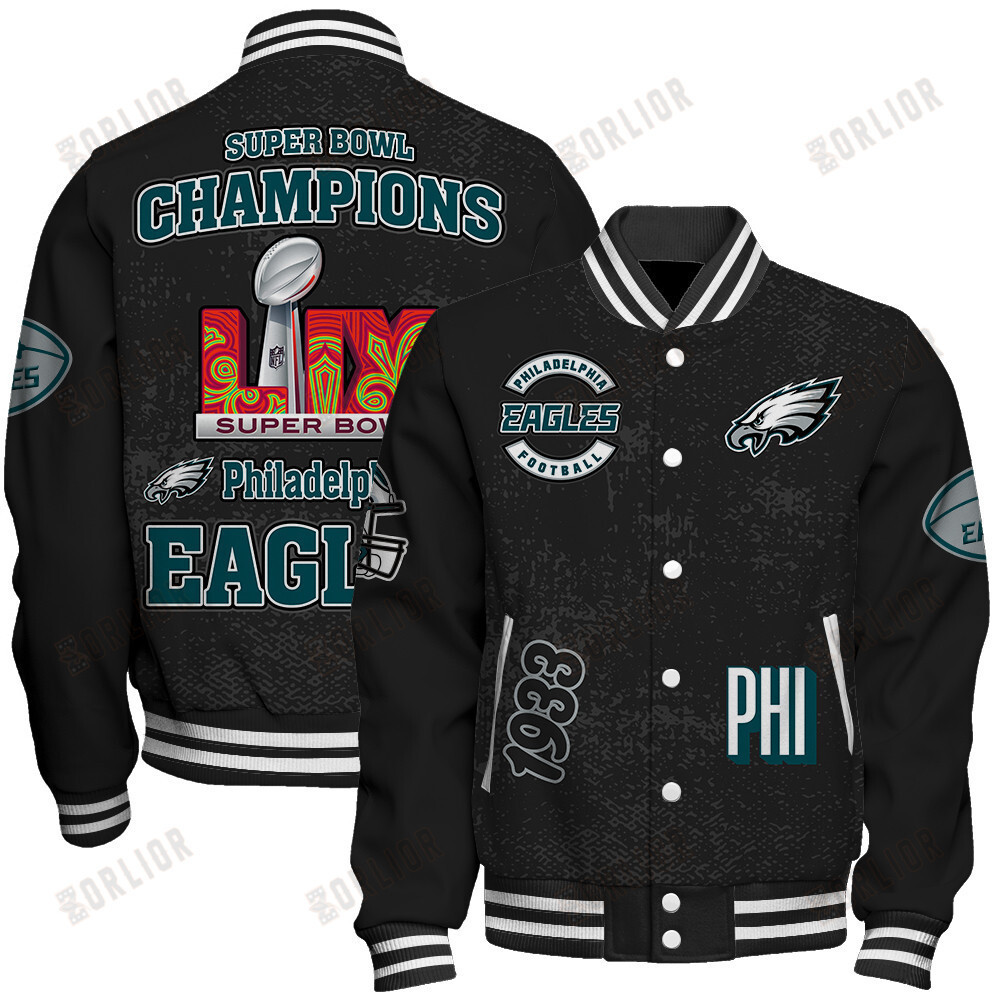 Philadelphia Eagles Super Bowl LIX Champions Winning Spirit Varsity Jacket - Famjoys Philadelphia Eagles Super Bowl LIX Champions Winning Spirit Varsity Jacket - Famjoys
