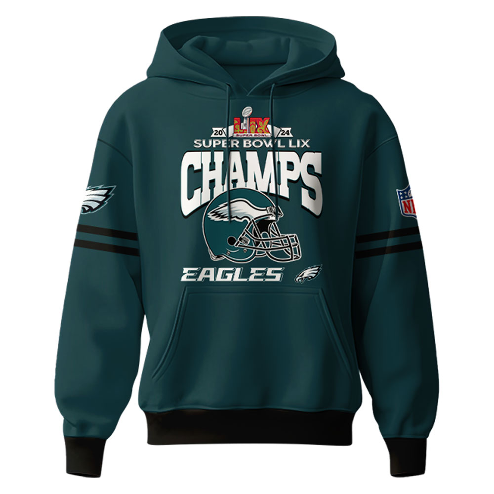 Philadelphia Eagles Super Bowl LIX Champions Zip Hoodie 2025 - Famjoys Philadelphia Eagles Super Bowl LIX Champions Zip Hoodie 2025 - Famjoys