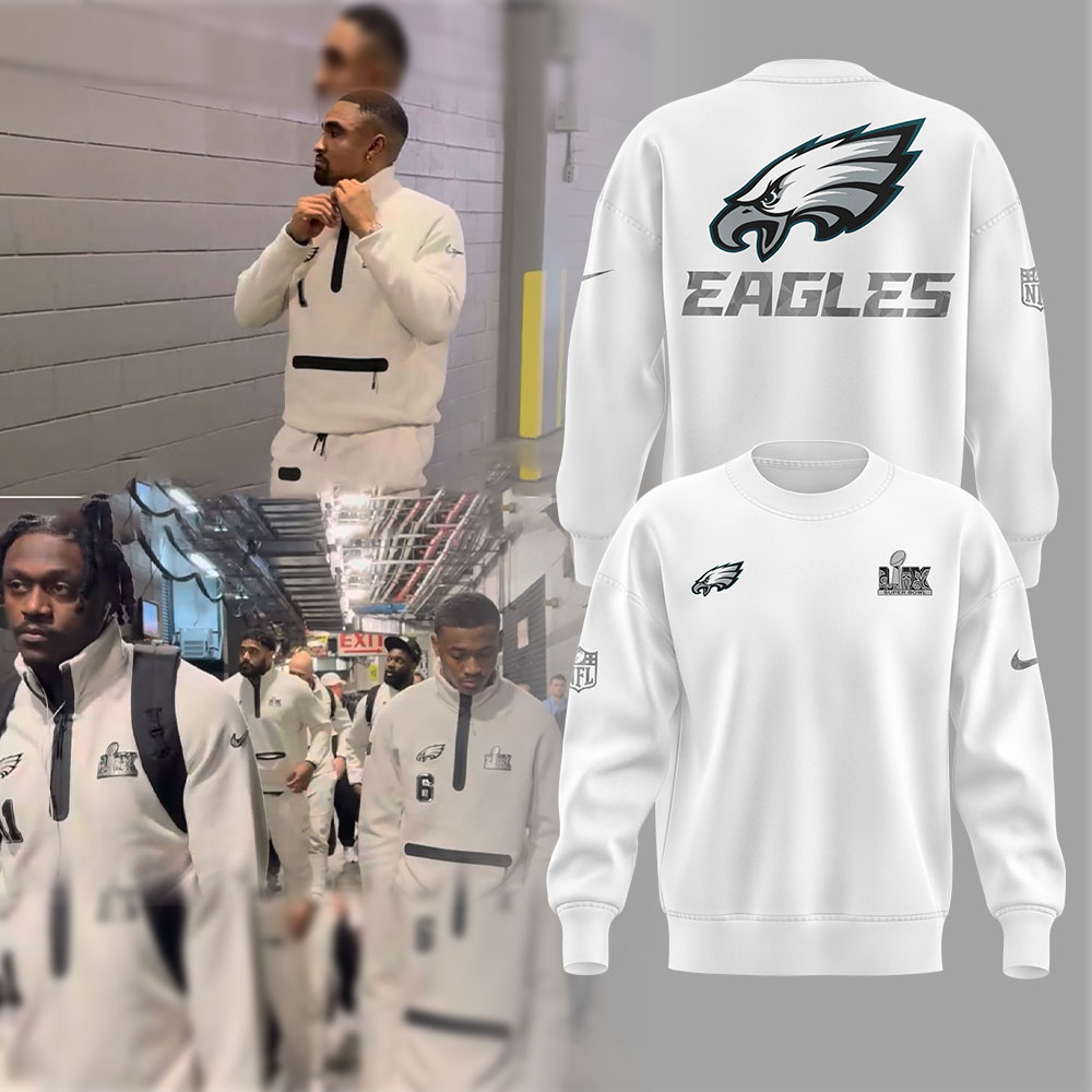 Philadelphia Eagles Super Bowl LIX Opening Night Sweatshirt - Famjoys Philadelphia Eagles Super Bowl LIX Opening Night Sweatshirt - Famjoys