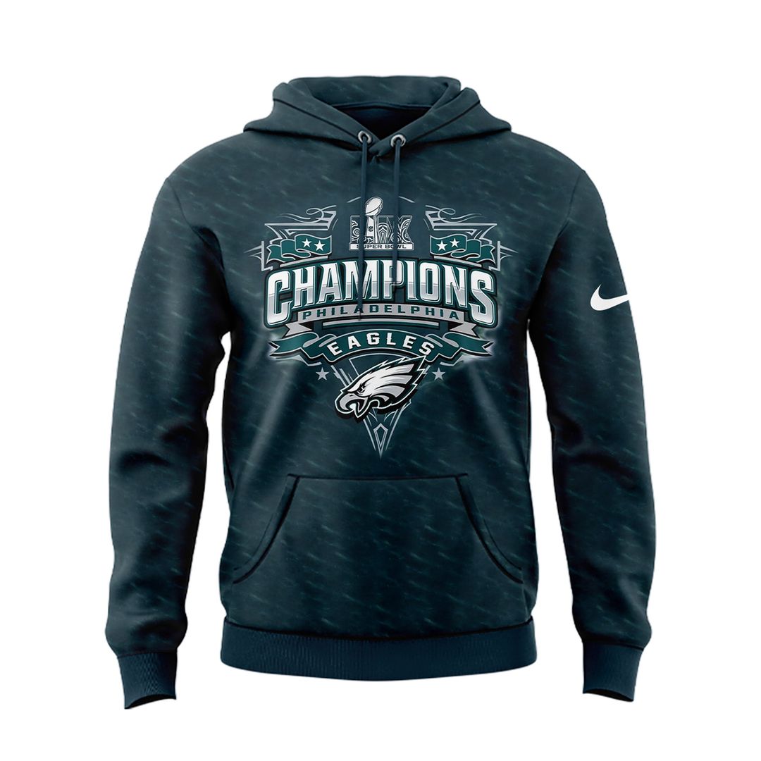 Philadelphia Eagles Super Bowl LVII Champions Hoodie - Famjoys Philadelphia Eagles Super Bowl LVII Champions Hoodie - Famjoys