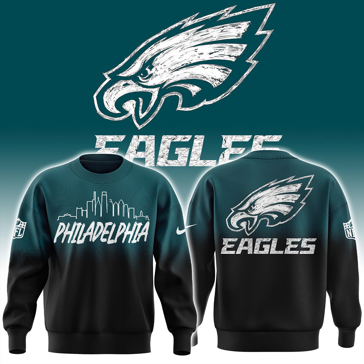 Philadelphia Eagles Sweater 2025 - Famjoys Philadelphia Eagles Sweater 2025 - Famjoys