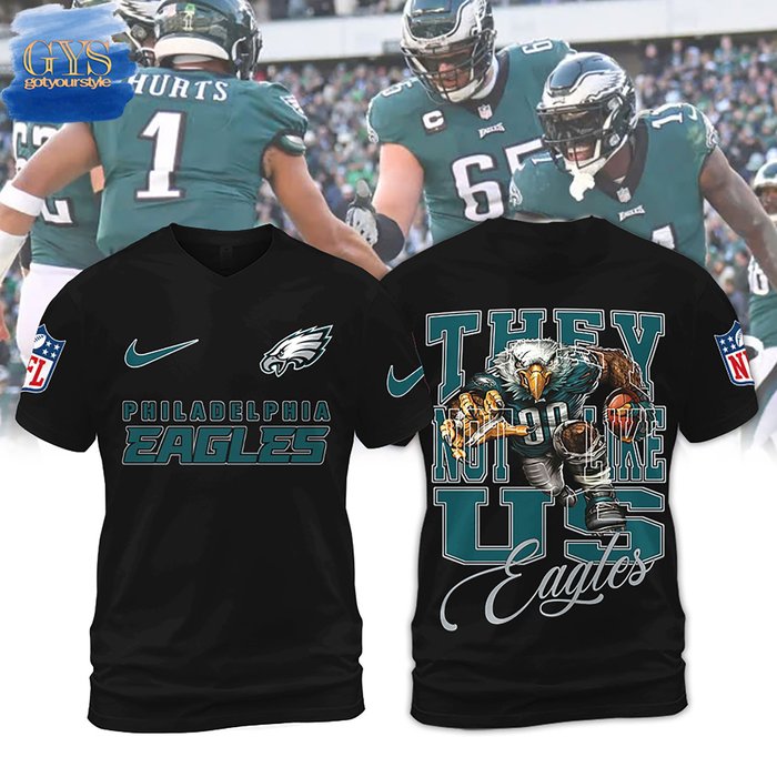 Philadelphia Eagles They Not Like Us All Type Shirt - Famjoys Philadelphia Eagles They Not Like Us All Type Shirt - Famjoys