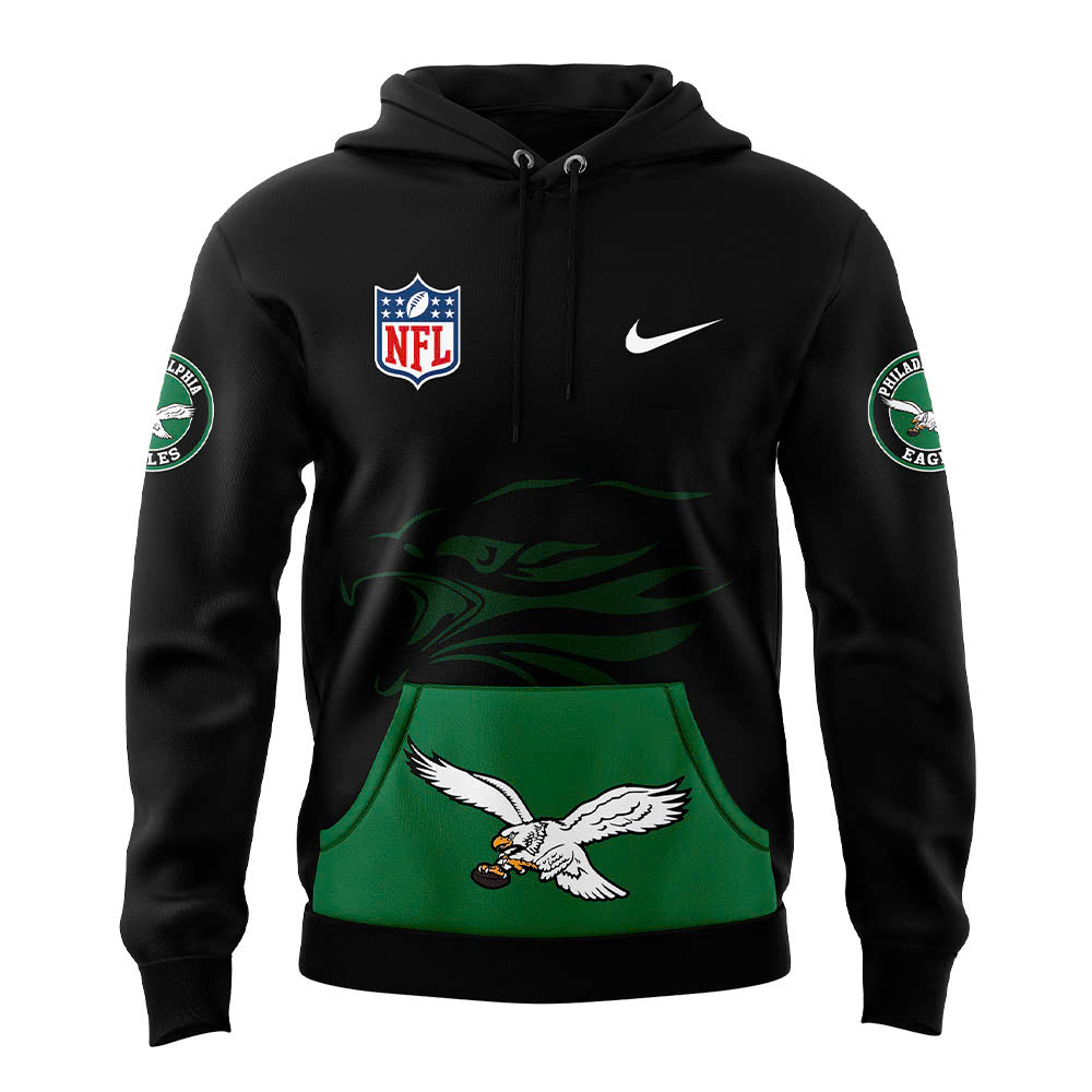 Philadelphia Eagles Throwback Hoodie - Famjoys Philadelphia Eagles Throwback Hoodie - Famjoys