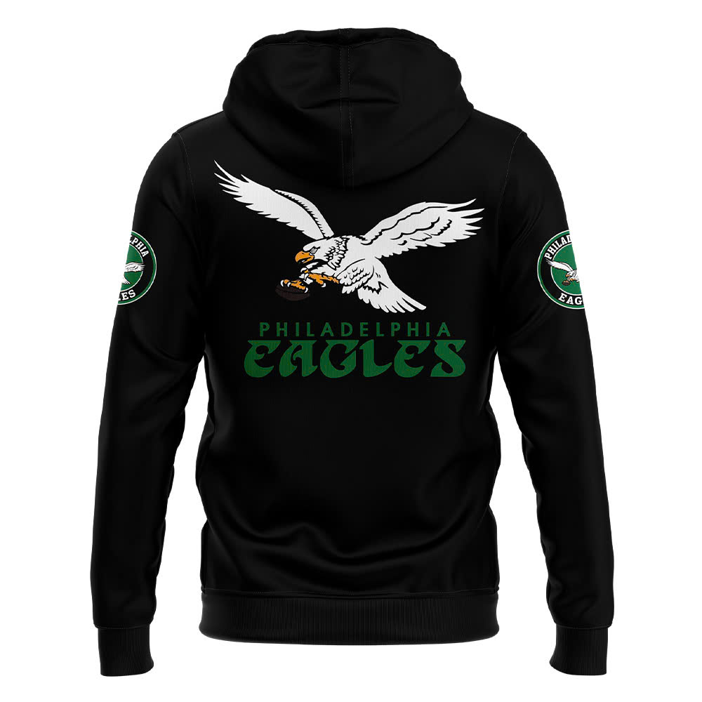 Philadelphia Eagles Throwback Hoodie - Famjoys Philadelphia Eagles Throwback Hoodie - Famjoys