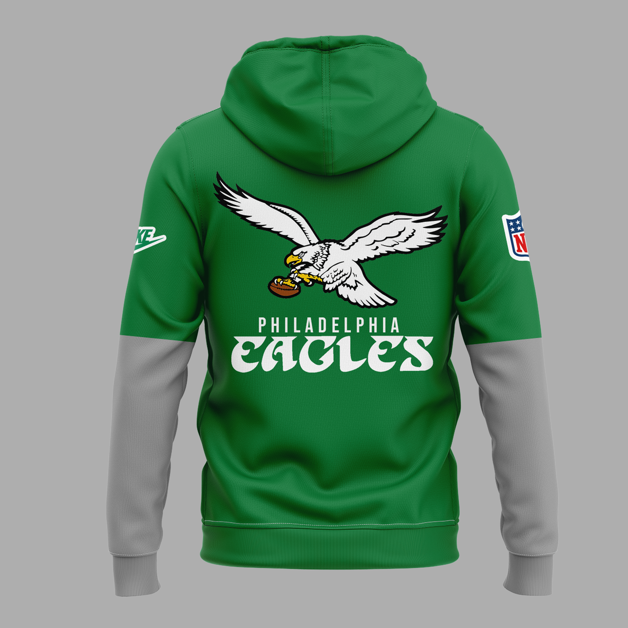 Philadelphia Eagles Throwback Kelly Green Hoodie 2024 - Famjoys Philadelphia Eagles Throwback Kelly Green Hoodie 2024 - Famjoys