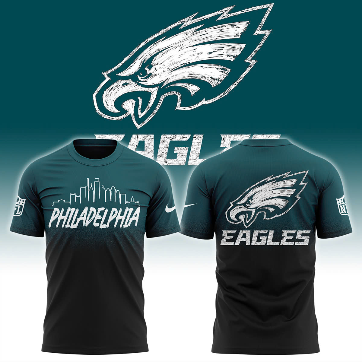 Philadelphia Eagles Tshirt 2025 - Famjoys Philadelphia Eagles Tshirt 2025 - Famjoys
