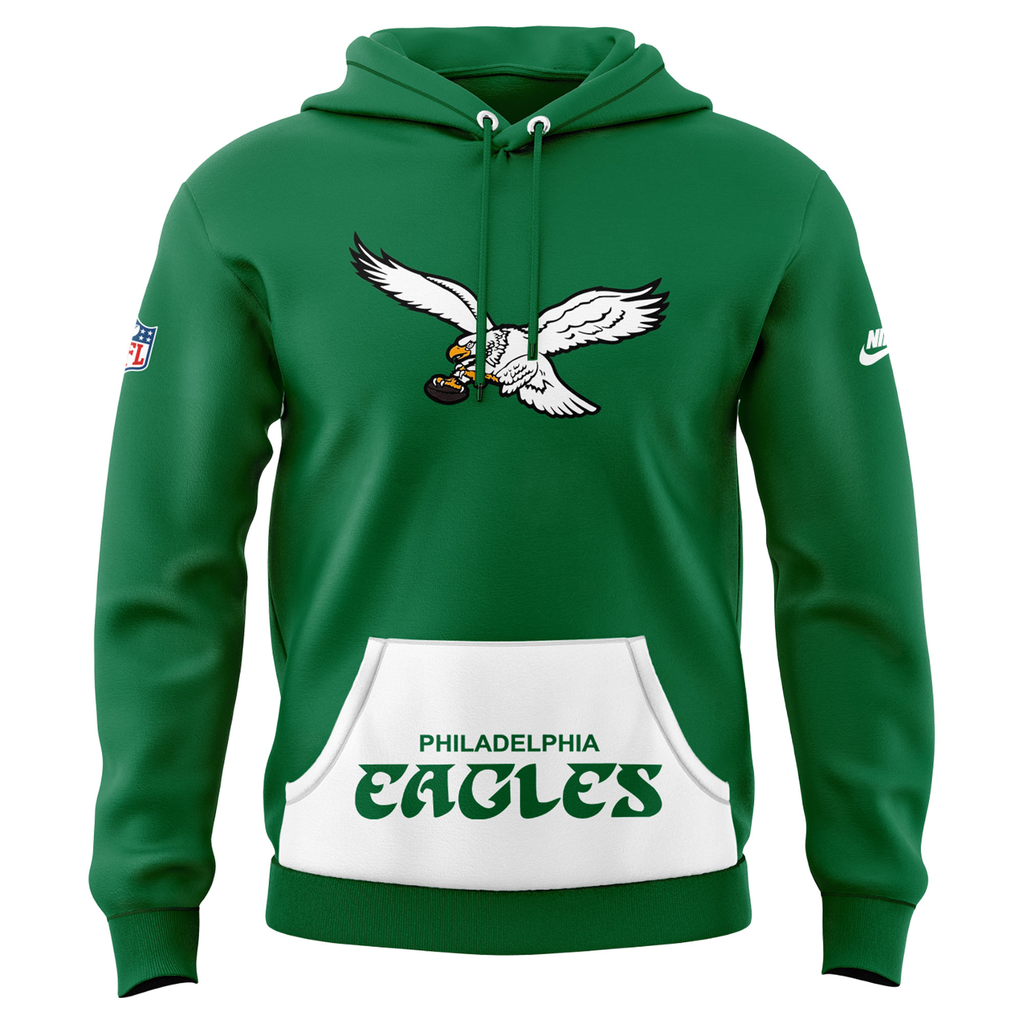 Philadelphia Eagles Two Shoes Throwback Hoodie 2024 - Famjoys Philadelphia Eagles Two Shoes Throwback Hoodie 2024 - Famjoys