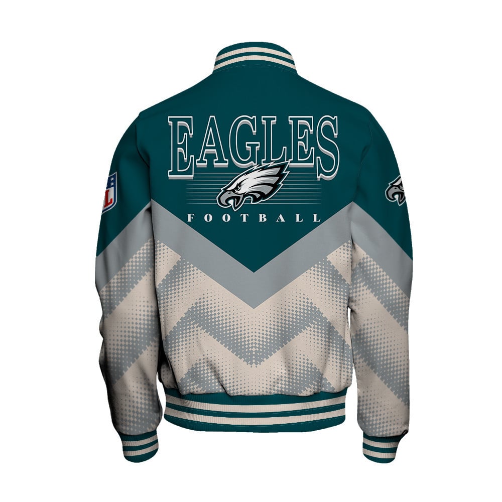 Philadelphia Eagles - We Are One Unisex Varsity Jacket - Famjoys Philadelphia Eagles - We Are One Unisex Varsity Jacket - Famjoys