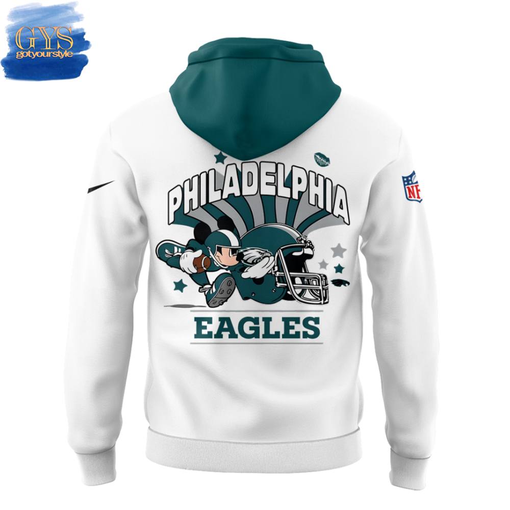 Philadelphia Eagles x Disney Mickey Mouse Hoodie - Famjoys Philadelphia Eagles x Disney Mickey Mouse Hoodie - Famjoys