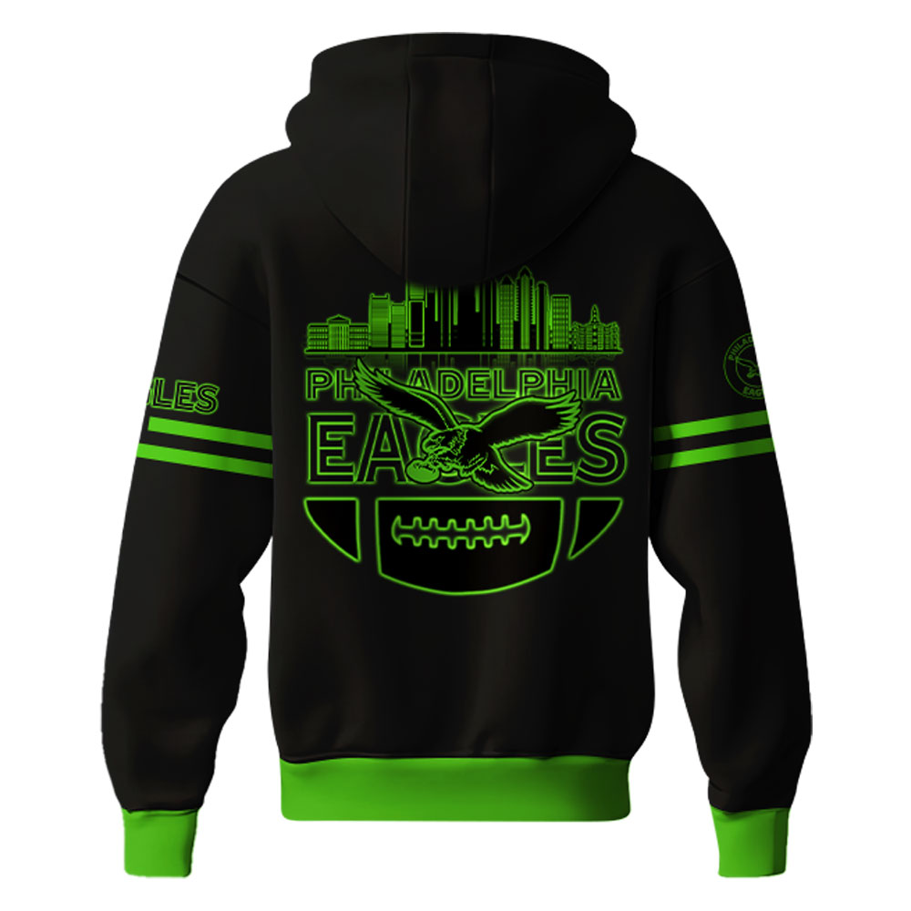 Philadelphia Eagles x Kelly Green Hoodie 2025 - Famjoys Philadelphia Eagles x Kelly Green Hoodie 2025 - Famjoys