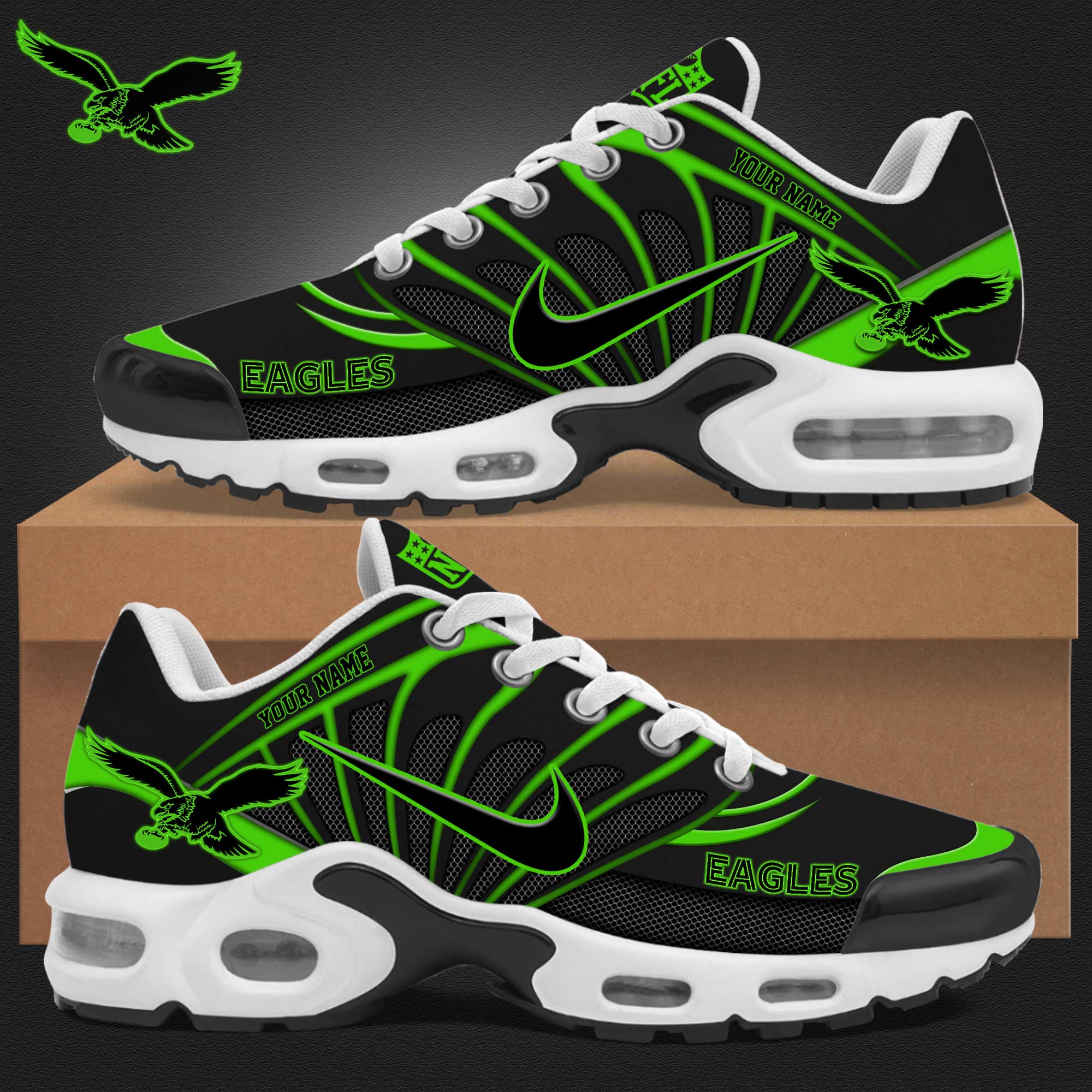 Philadelphia Eagles x Kelly Green Shoes 2025 - Famjoys Philadelphia Eagles x Kelly Green Shoes 2025 - Famjoys