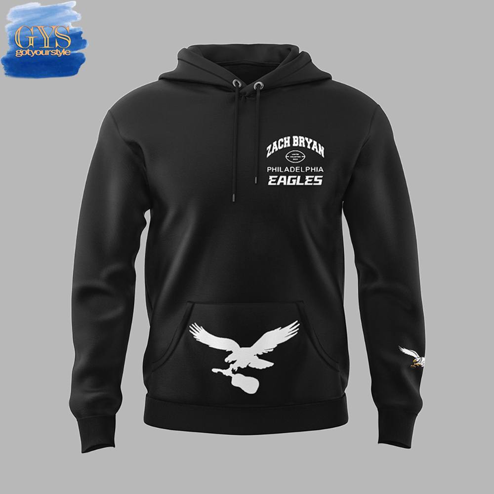 Philadelphia Eagles x Zach Bryan Hoodie - Famjoys Philadelphia Eagles x Zach Bryan Hoodie - Famjoys