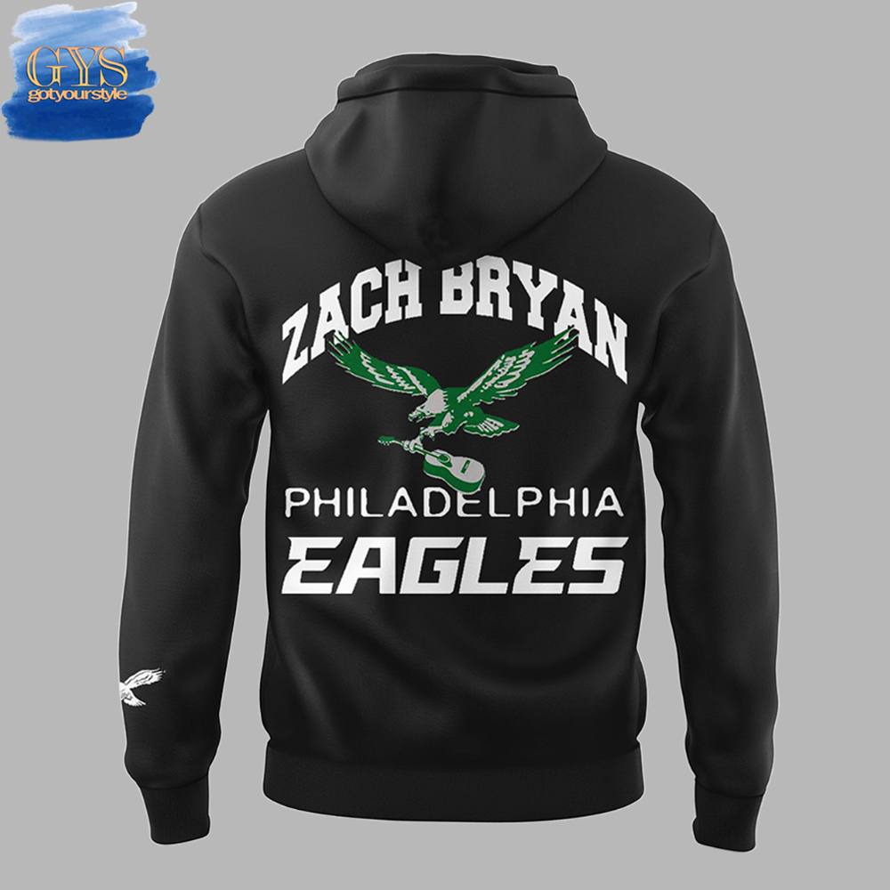Philadelphia Eagles x Zach Bryan Hoodie - Famjoys Philadelphia Eagles x Zach Bryan Hoodie - Famjoys