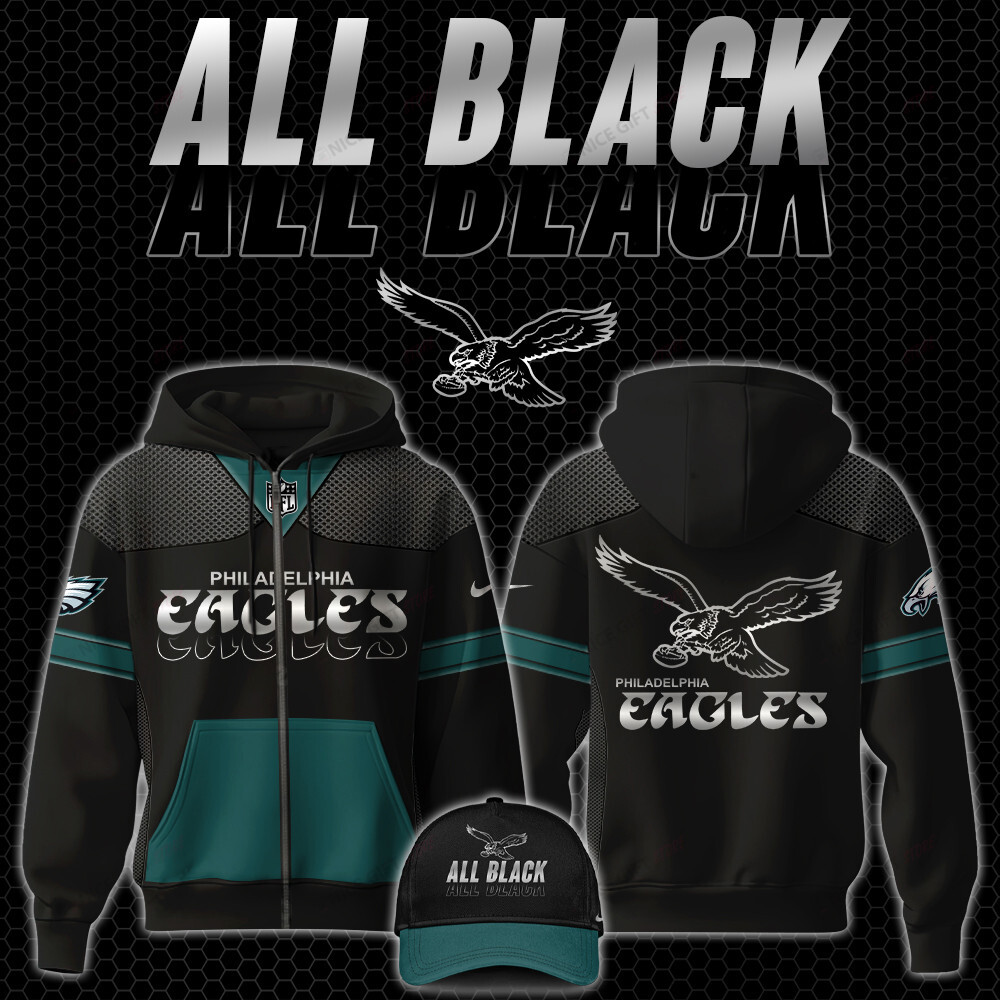 Philadelphia Eagles Zip Hoodie 3D 3ZH-Q9U5 - Famjoys Philadelphia Eagles Zip Hoodie 3D 3ZH-Q9U5 - Famjoys