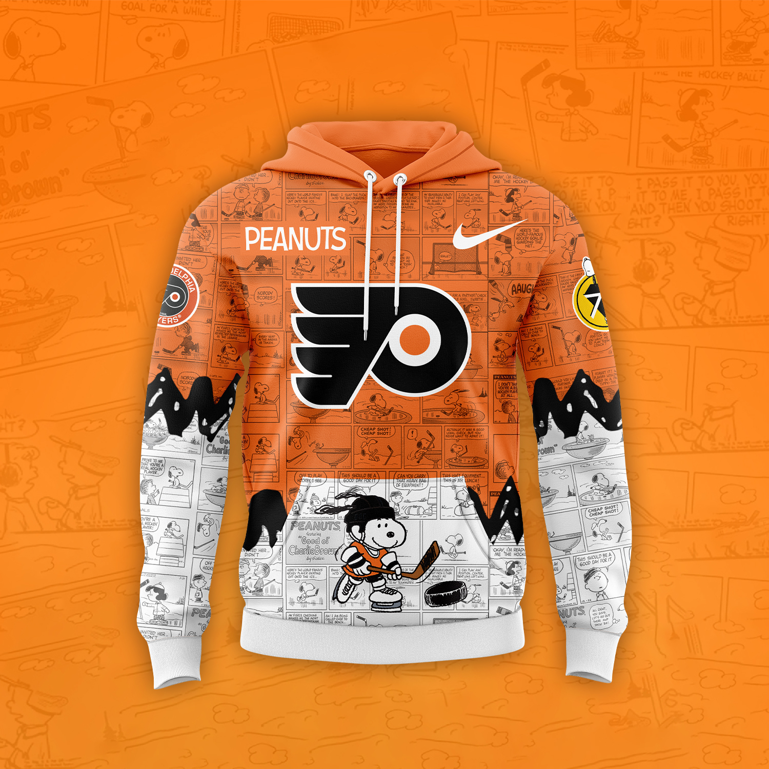 Philadelphia Flyers 75th Anniversary of Hoodie - Famjoys Philadelphia Flyers 75th Anniversary of Hoodie - Famjoys