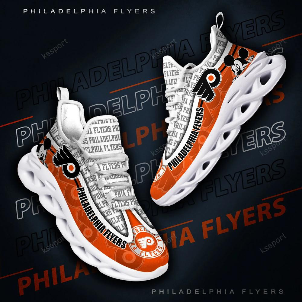 Philadelphia Flyers Max Soul Clunky Sneakers - Famjoys Philadelphia Flyers Max Soul Clunky Sneakers - Famjoys