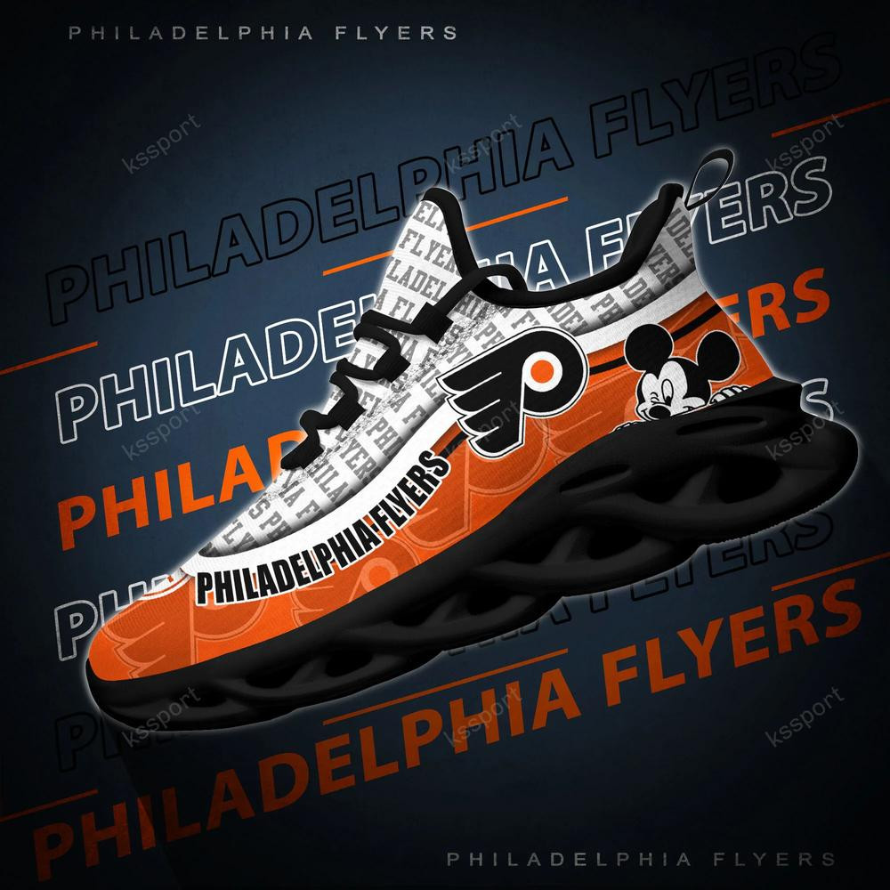 Philadelphia Flyers Max Soul Clunky Sneakers - Famjoys Philadelphia Flyers Max Soul Clunky Sneakers - Famjoys