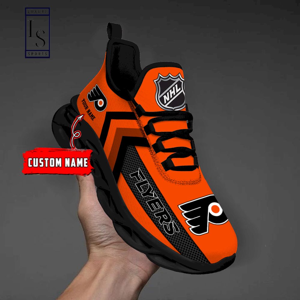 Philadelphia Flyers NHL Personalized Max Soul Shoes - Famjoys Philadelphia Flyers NHL Personalized Max Soul Shoes - Famjoys