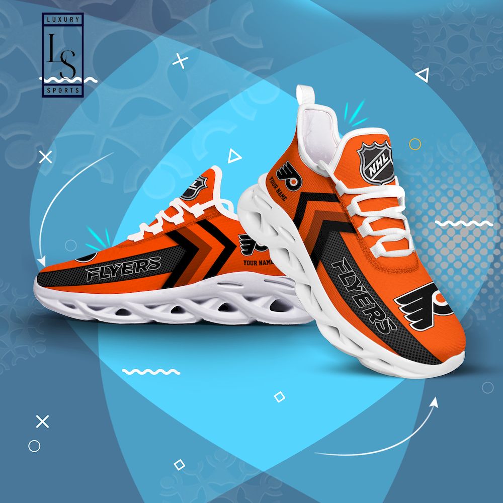 Philadelphia Flyers NHL Personalized Max Soul Shoes - Famjoys Philadelphia Flyers NHL Personalized Max Soul Shoes - Famjoys