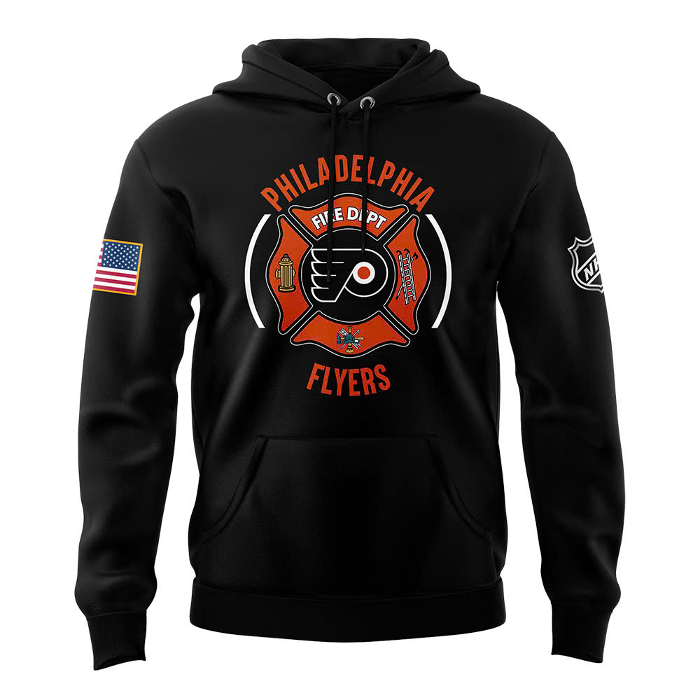 Philadelphia Flyers x Firefighter Appreciation Night Premium Hoodie - Famjoys Philadelphia Flyers x Firefighter Appreciation Night Premium Hoodie - Famjoys