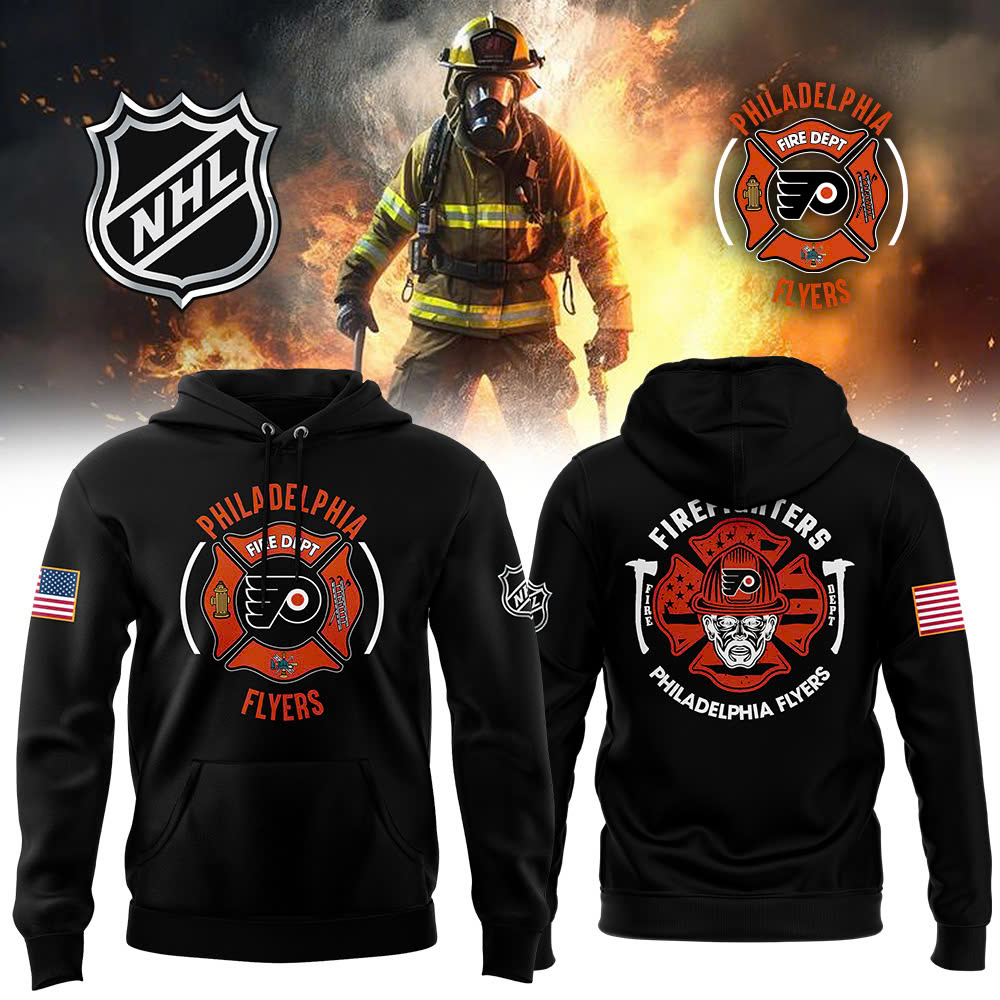 Philadelphia Flyers x Firefighter Appreciation Night Premium Hoodie - Famjoys Philadelphia Flyers x Firefighter Appreciation Night Premium Hoodie - Famjoys