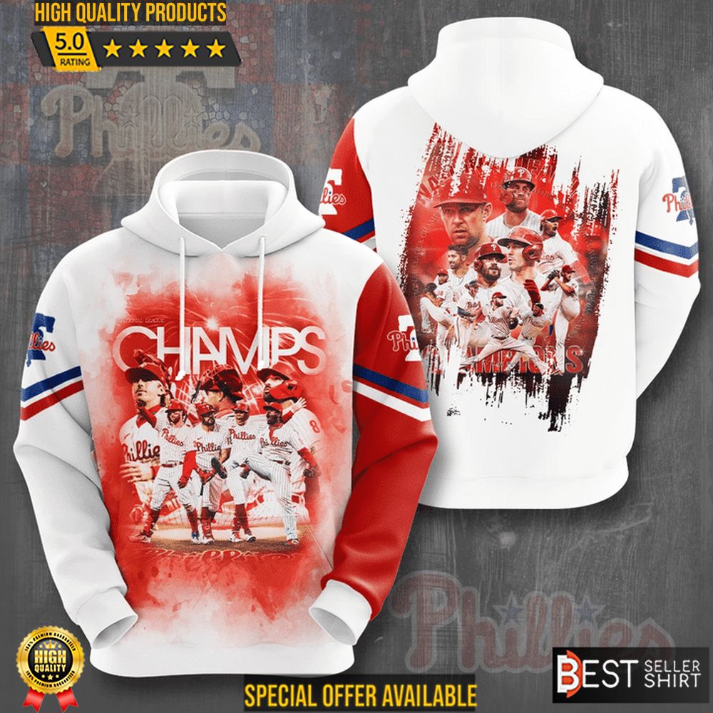 Philadelphia Philies National League Champions 3d Hoodies Philies Team Sweatshirts - Famjoys Philadelphia Philies National League Champions 3d Hoodies Philies Team Sweatshirts - Famjoys