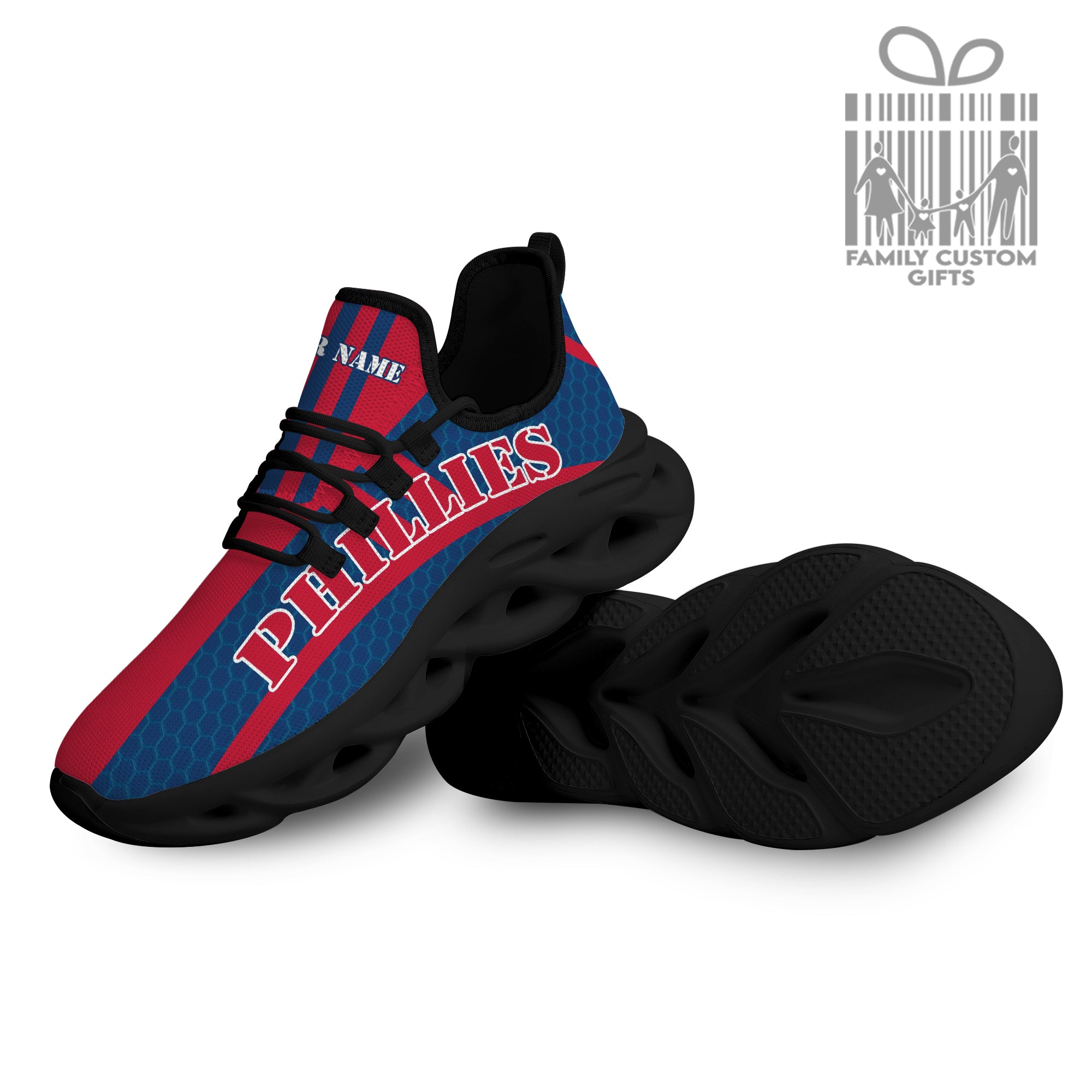 Philadelphia Phillies Custom Baseball Personalized Max Soul Sneakers Running Sport Shoes - Famjoys Philadelphia Phillies Custom Baseball Personalized Max Soul Sneakers Running Sport Shoes - Famjoys