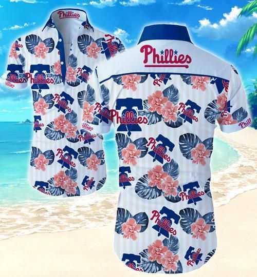 Philadelphia Phillies Floral Hawaiian Shirt - Famjoys Philadelphia Phillies Floral Hawaiian Shirt - Famjoys