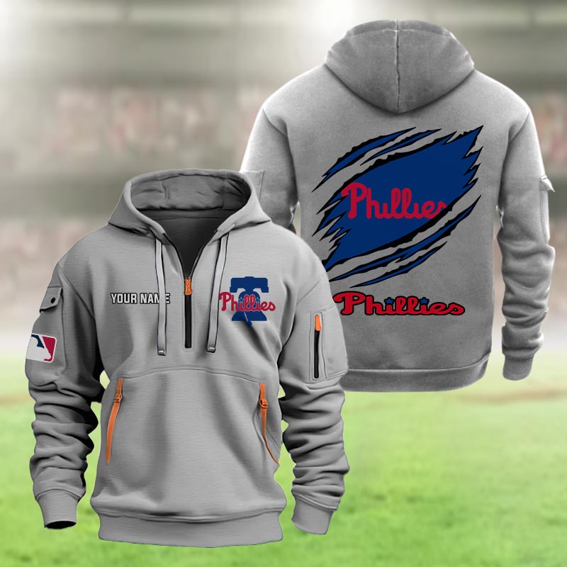 Philadelphia Phillies Heavy Hoodie - Famjoys Philadelphia Phillies Heavy Hoodie - Famjoys