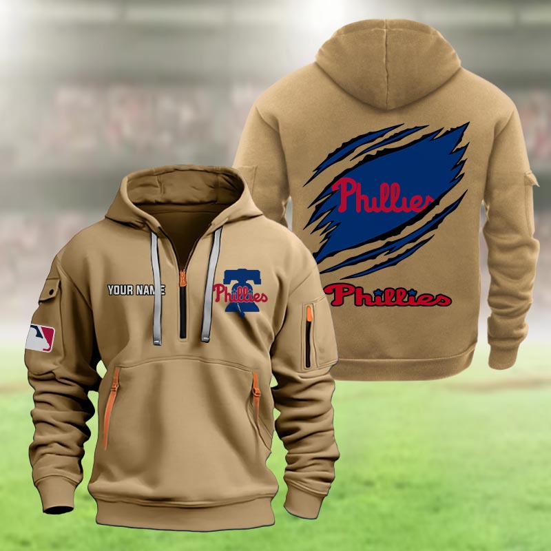 Philadelphia Phillies Heavy Hoodie - Famjoys Philadelphia Phillies Heavy Hoodie - Famjoys