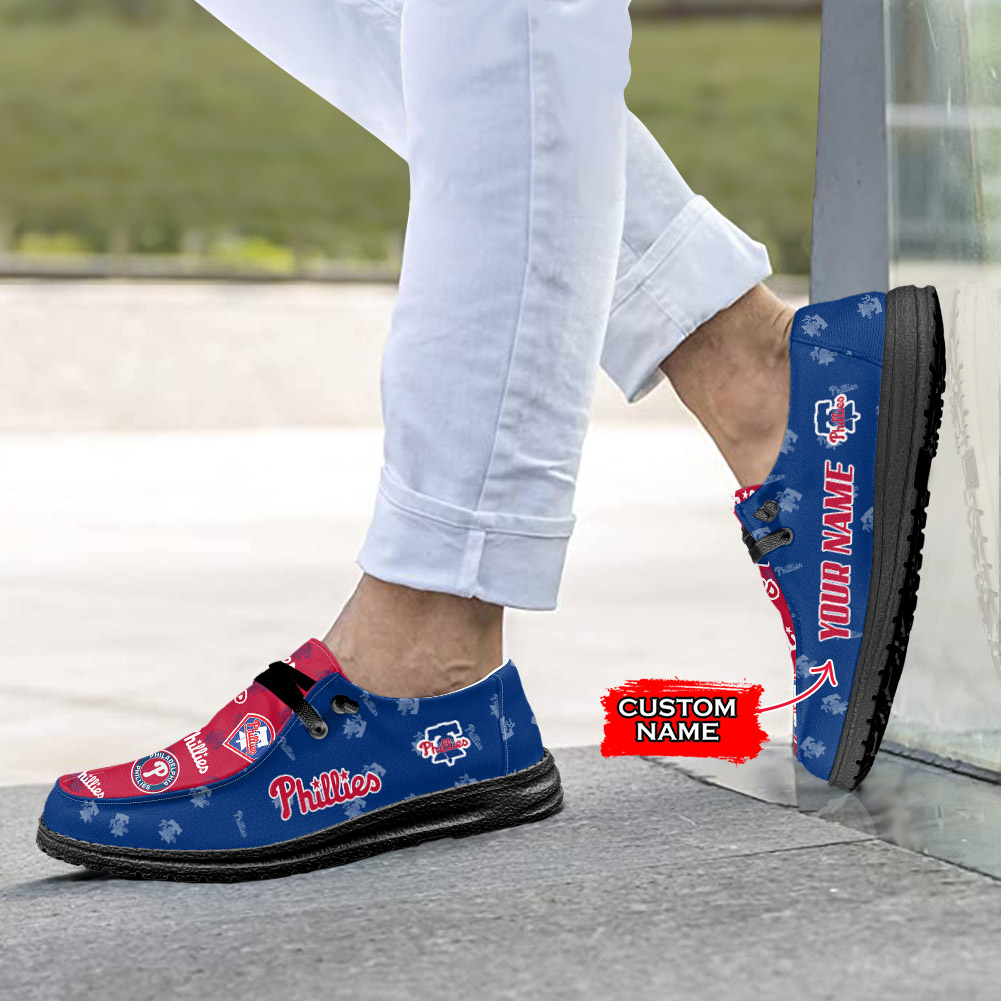 Philadelphia Phillies Hey Dude Sport Shoes - Famjoys Philadelphia Phillies Hey Dude Sport Shoes - Famjoys