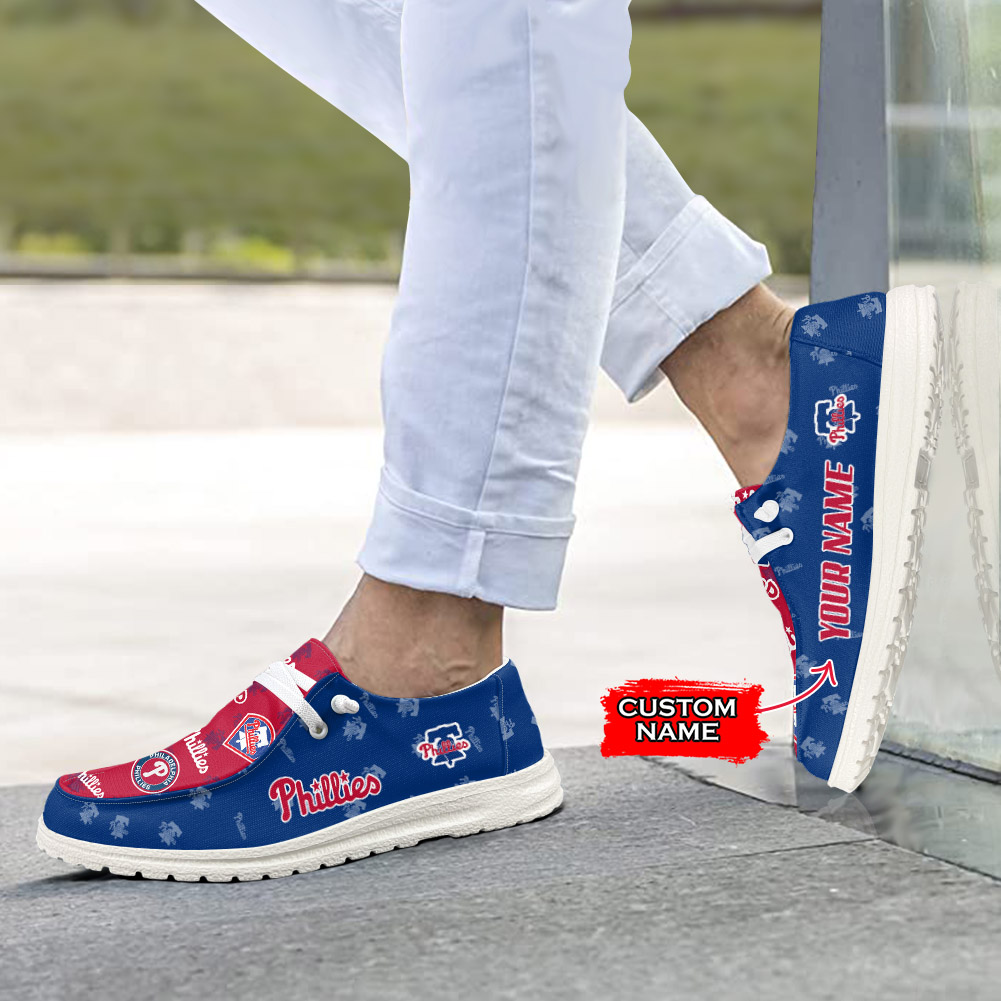 Philadelphia Phillies Hey Dude Sport Shoes - Famjoys Philadelphia Phillies Hey Dude Sport Shoes - Famjoys