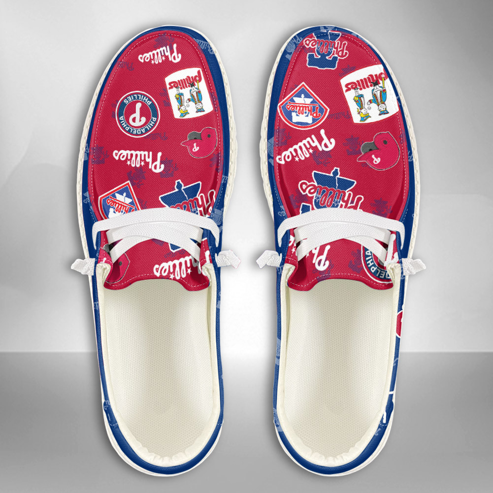 Philadelphia Phillies Hey Dude Sport Shoes - Famjoys Philadelphia Phillies Hey Dude Sport Shoes - Famjoys