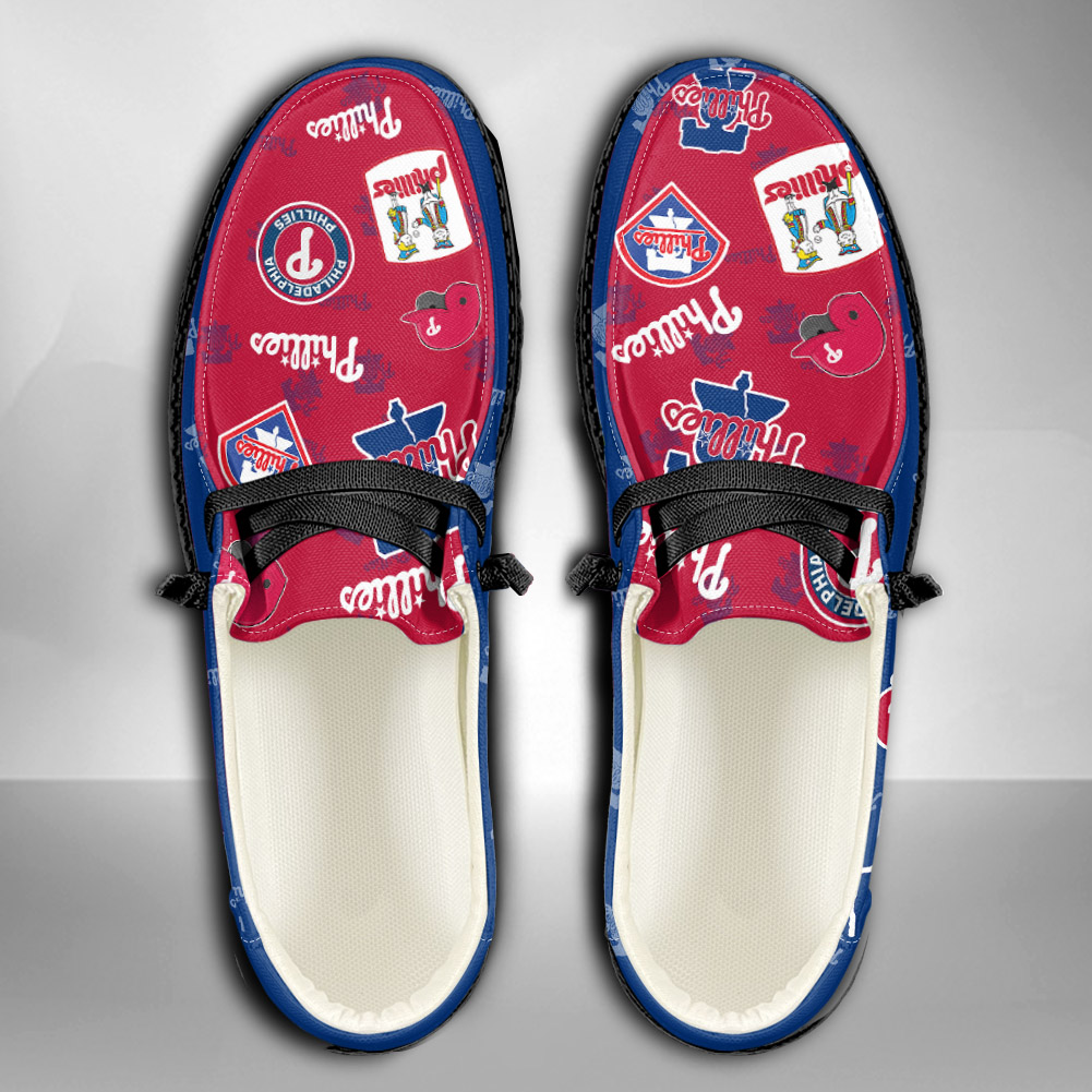 Philadelphia Phillies Hey Dude Sport Shoes - Famjoys Philadelphia Phillies Hey Dude Sport Shoes - Famjoys