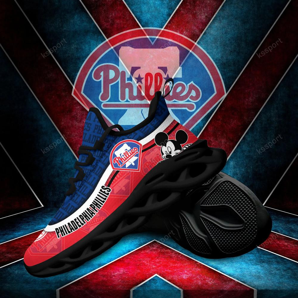 Philadelphia Phillies Max Soul Clunky Sneakers - Famjoys Philadelphia Phillies Max Soul Clunky Sneakers - Famjoys