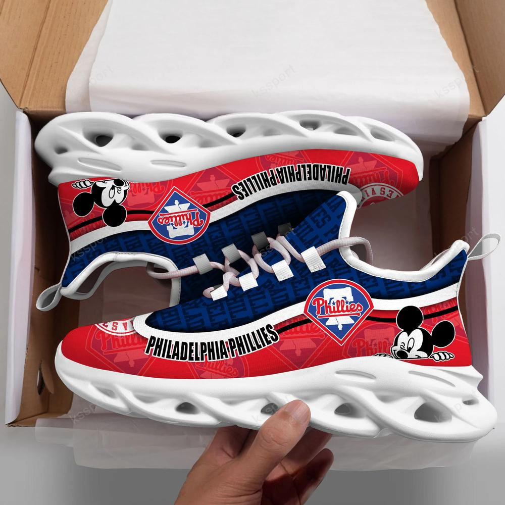 Philadelphia Phillies Max Soul Clunky Sneakers - Famjoys Philadelphia Phillies Max Soul Clunky Sneakers - Famjoys