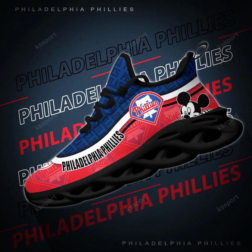 Philadelphia Phillies Max Soul Clunky Sneakers - Famjoys Philadelphia Phillies Max Soul Clunky Sneakers - Famjoys