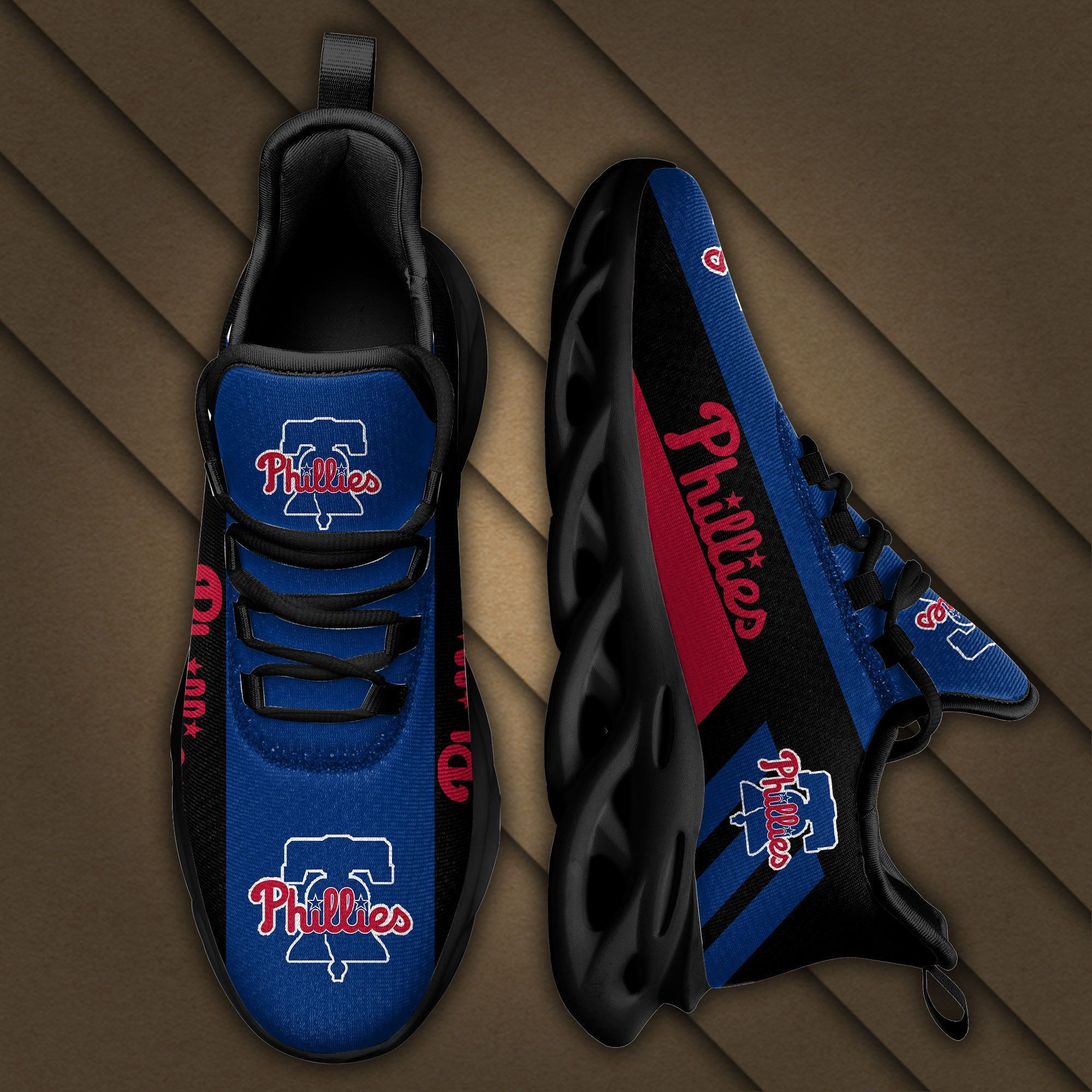 Philadelphia Phillies Max Soul Sneakers Shoes - Famjoys Philadelphia Phillies Max Soul Sneakers Shoes - Famjoys