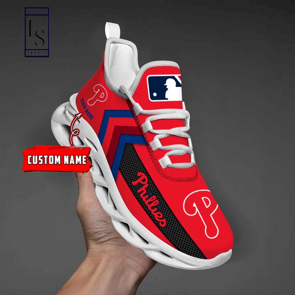 Philadelphia Phillies Personalized Max Soul Shoes - Famjoys Philadelphia Phillies Personalized Max Soul Shoes - Famjoys