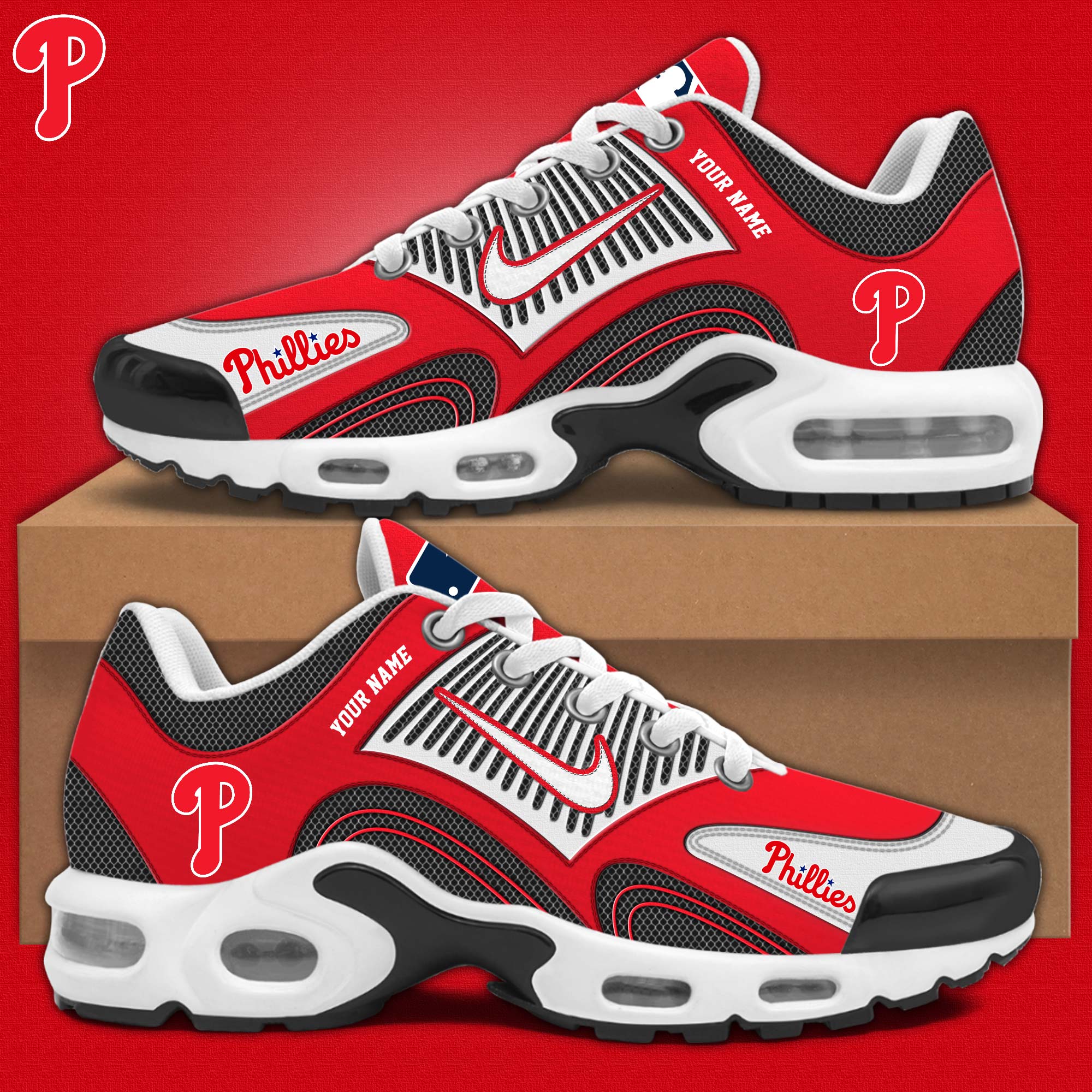 Philadelphia Phillies Personalized Shoes - Famjoys Philadelphia Phillies Personalized Shoes - Famjoys