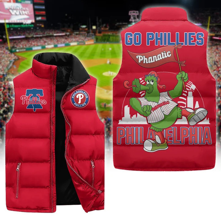 Philadelphia Phillies Premium Cotton Vest - Famjoys Philadelphia Phillies Premium Cotton Vest - Famjoys