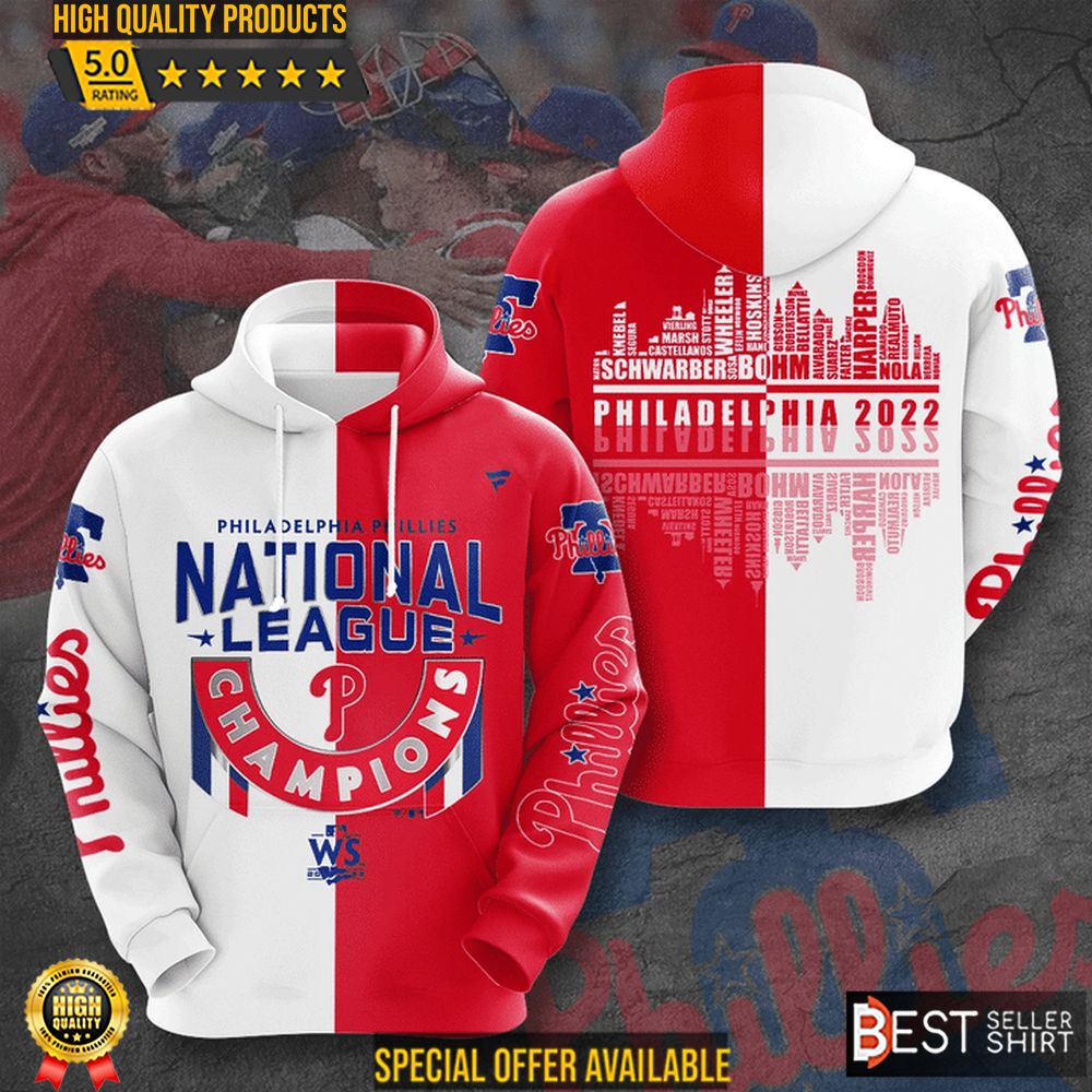 Phillies National League Champions 3d Hoodies Philadelphia Philies Skyline Sweatshirts - Famjoys Phillies National League Champions 3d Hoodies Philadelphia Philies Skyline Sweatshirts - Famjoys
