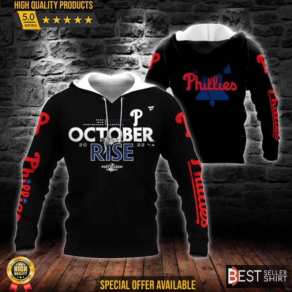 Phillies October Rises 3d Hoodie Philadelphia Philies Sweatshirts - Famjoys Phillies October Rises 3d Hoodie Philadelphia Philies Sweatshirts - Famjoys