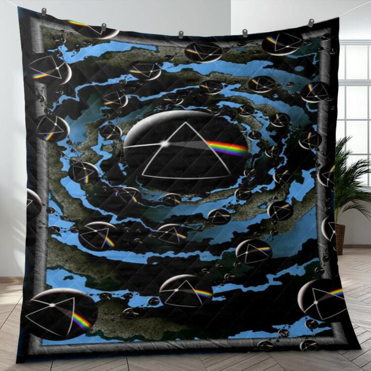 Pink Floyd Fan Gift, Pink Floyd Many Logo Quilt Blanket - Famjoys Pink Floyd Fan Gift, Pink Floyd Many Logo Quilt Blanket - Famjoys