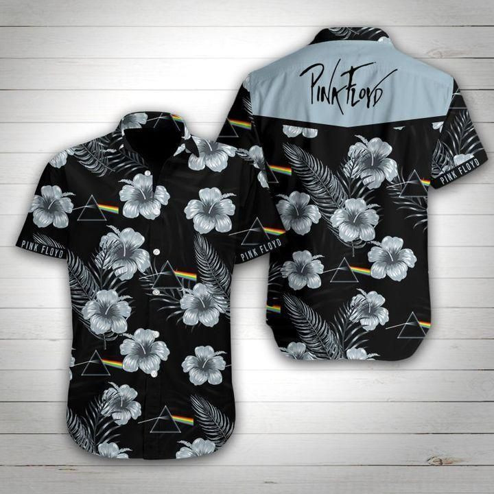 Pink Floyd Floral Hawaiian Graphic Print Short Sleeve Hawaiian Casual Shirt - Famjoys Pink Floyd Floral Hawaiian Graphic Print Short Sleeve Hawaiian Casual Shirt - Famjoys
