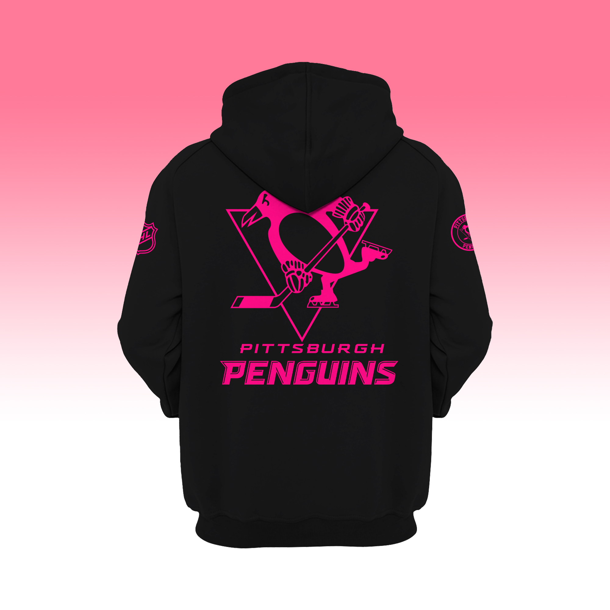 Pittsburgh Penguins Breast Cancer Awareness Month Pullover Hoodie - Famjoys Pittsburgh Penguins Breast Cancer Awareness Month Pullover Hoodie - Famjoys