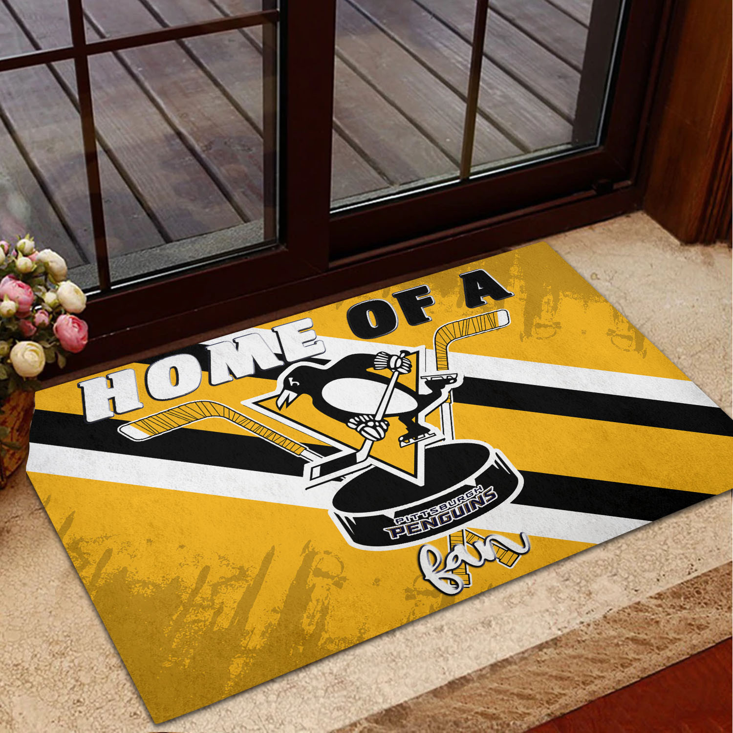 Pittsburgh Penguins Doormat 382 - Famjoys Pittsburgh Penguins Doormat 382 - Famjoys